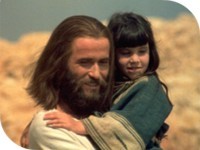 Jezus met kind op arm