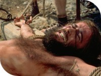 Jezus wordt aan kruis geslagen